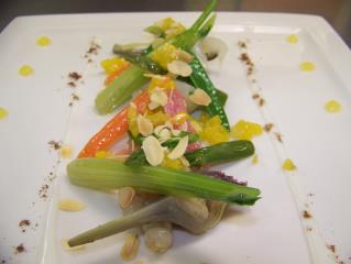 Les légumes de saison sont l'une des spécialités du chef