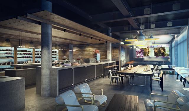 le café #attheMoxy de l'hôtel Moxy de Milan.