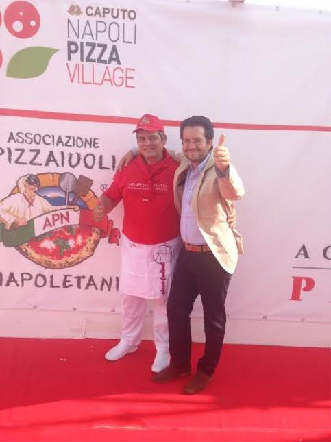 Vincenzo Capuano et Vincent Mourre (Mio Padre - Paris, Rossopomodro - Nice, et président exécutif du Leaders Club)