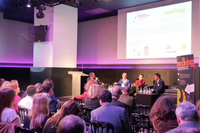 Table-ronde : Marie-Pierre Soury, directrice générale La Croissanterie, Caroline Mioche, directrice marketing Sighor, Thierry Bouvier, boulanger-restaurateur-traiteur à Rennes.