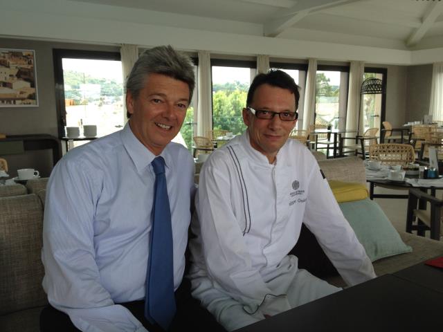 Francis Longuève, directeur de l'Hôtel de Paris à Saint-Tropez, et Philippe Guérin, chef exécutif