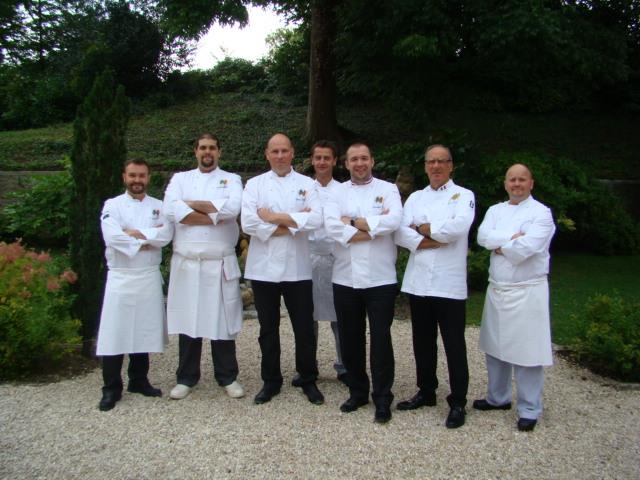 De gauche à droite : Gregory Vinet, Antoine Caribaux, Thierry Charrier, Bertrand Gaillard, Guillaume Gomez, Bernard Vaussion, Patrice Contrand.