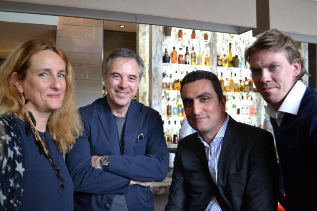 Les designers, de gauche à droite : Stella Cadente, Olivier Lapidus, Hicham Lahlou et Florian Claudel.