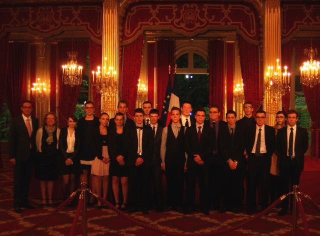 A l'Elysée avec Vincent Jumert.