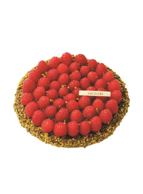 La Tarte framboise-pistache.