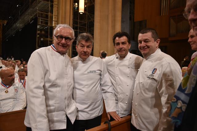 Alain Ducasse, Régis Marcon, Yannick Alleno et Christophe Marguin.