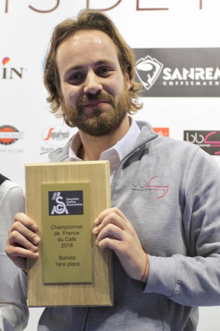 Massimo Santoro, champion de France de barista 2018