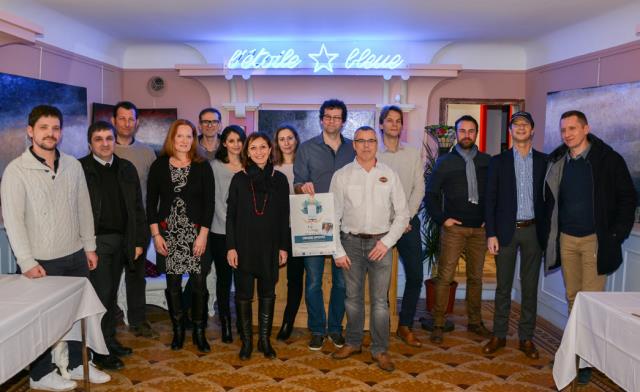 Quelques membres du jury du concours 'Cité Toquée' et partenaires présents le 19 Février dernier.