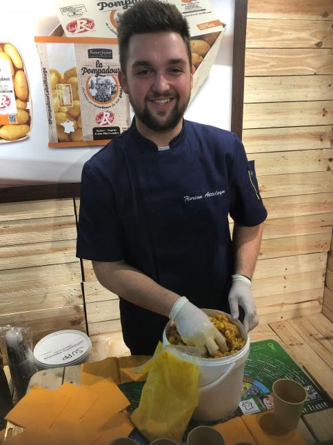 Florian Atteleyn préparent La Pompadour Safranée (Aneth et Safran de la Baie de Somme)