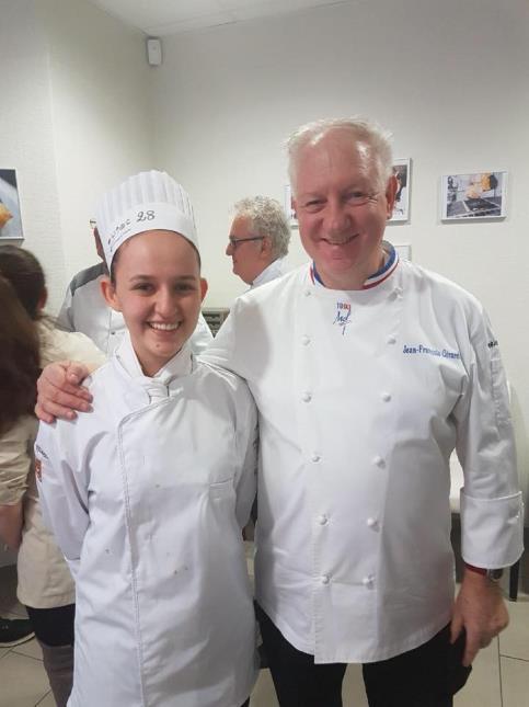 Léa Brancherau double médaille d'or (Départementale et Régionale) cuisine froide et Jean-François Girardin