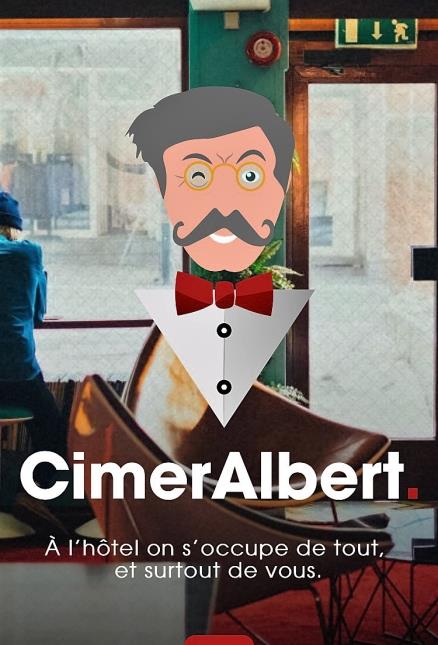 Le personnage, Albert, symboliser les multiples services apportés par les hôtels.