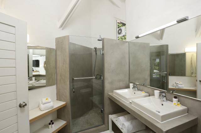Une salle de bains.