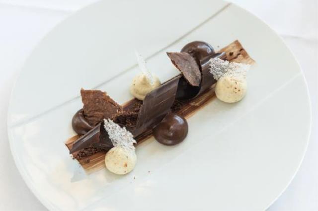 Son dessert, sur le thème imosé Chocolat et Epices.