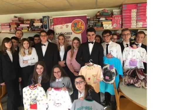 Remise de chèque à LUDO62 au lycée st-Pierre de Calais