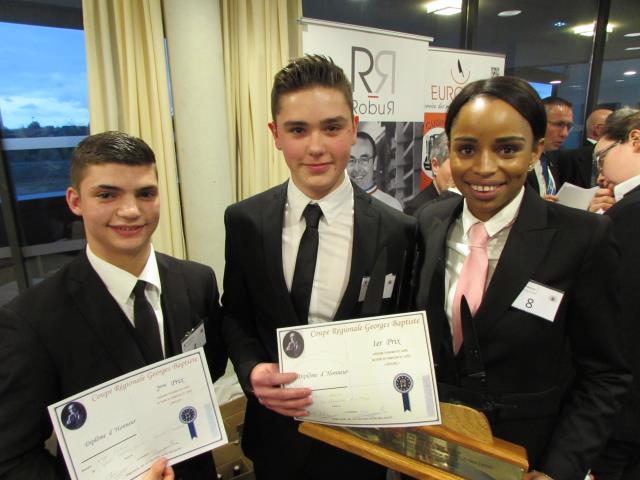 Ely Purini, Yanis Chaux et Stéphanie Lamy sur le podium du concours régional