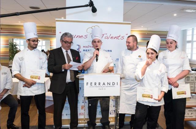 Léo Achille  remporte le concours Jeunes talents maîtres restaurateur 2018