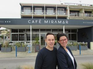 Cyrille et Stéphanie Chauvel, nouveaux co-propriétaires de l'établissement avec Frédéri Sauvaire