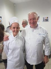 Léa Brancherau double médaille d'or (Départementale et Régionale) cuisine froide et Jean-François...