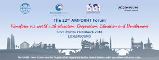 22ème forum mondial de l'AMFORHT au Luxembourg