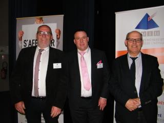 Gilbert Guttin, Gilles Vaslier, vice président et Laurent Lutse