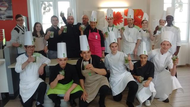 L'équipe au complet pour cette journée 'Saison des Chefs'