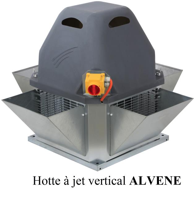 Hotte à jet vertical Alvene.