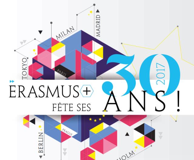 Erasmus + fête ses 30 ans : toute l'année, postez vos témoignages et annoncez vos événements sur www.generation-erasmus.fr