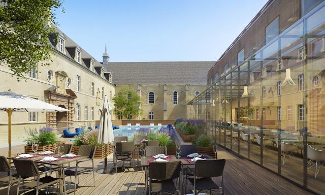 Le futur Curio enseigne Luxe de Hilton prendra place dans l'ancien hôpital général de Dijon.