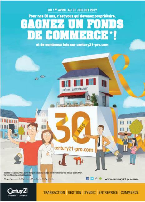 L'un des visuels de la campagne publicitaire de Century 21.