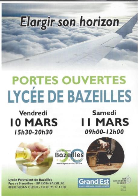 Portes ouvertes au lycée de Bazeilles