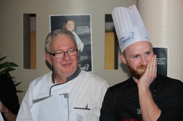 Alexis Le Mellec le gagnant avec un des deux président Mr Hermouet.