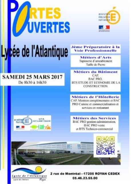 journée portes ouvertes au lycée de l'Atlantique de Royan