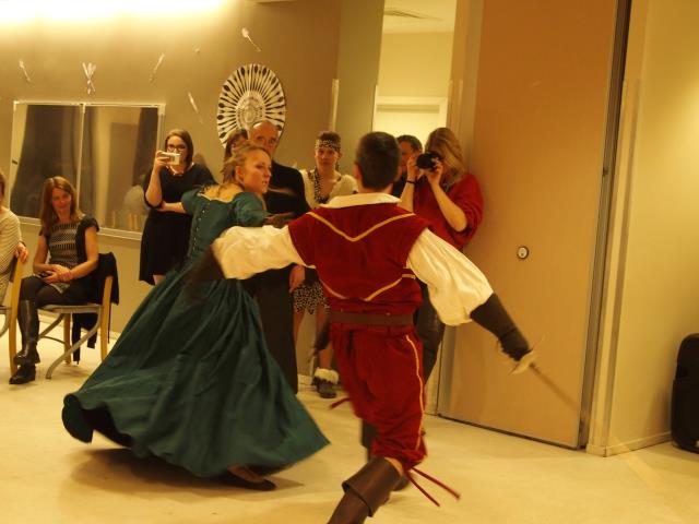 Le spectacle n'était pas seulement dans l'assiette, ici un combat Renaissance