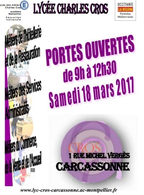 Journée portes ouvertes au lycée Charles Cros de Carcassonne