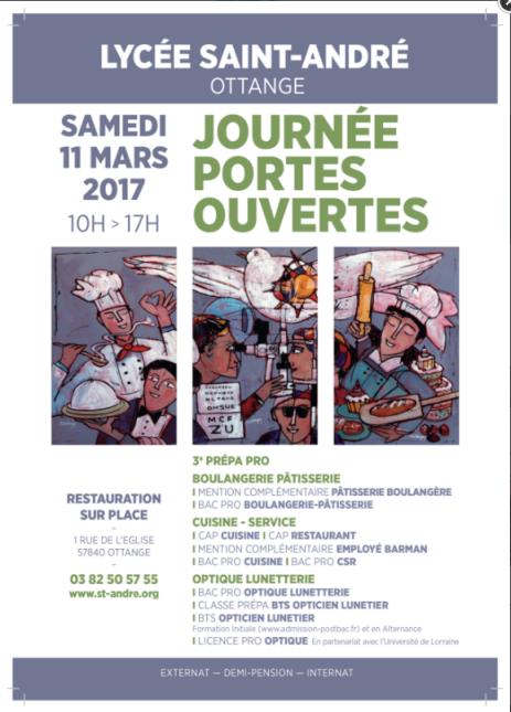 Journée portes ouvertes au lycée Saint-André d'Ottange