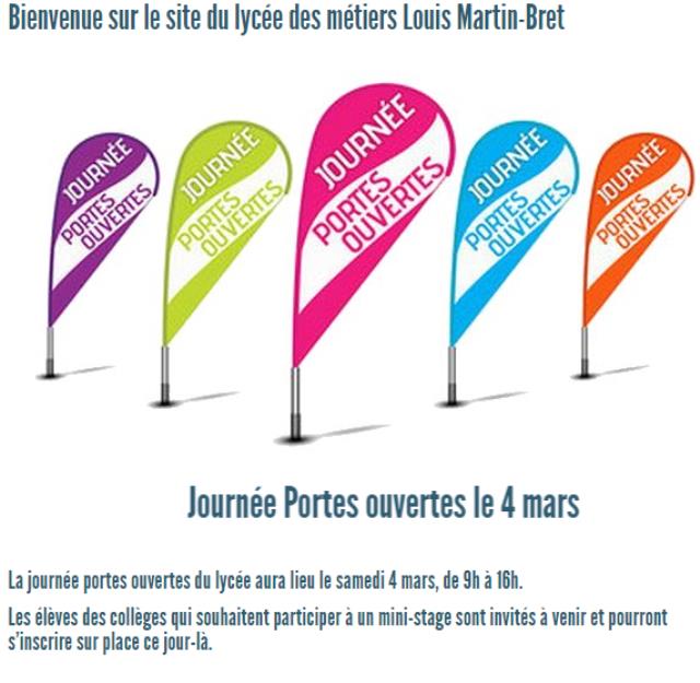 Journée portes ouvertes au lycée Martin Bret