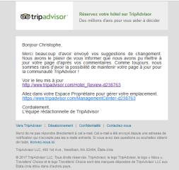 Confirmation de la suppression des avis