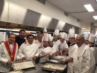 Michel Receveur, Président des Disciples Escoffier, Richard Gillet, Lu Meng, Patrice Leroy,...