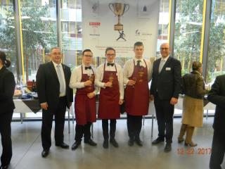 Les trois premiers du Trophée Michel Servet 2017 : David Lazar, Tristan Hardenne,
