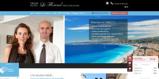 La page d'accueil du site de l'hôtel rappelle tous les avantages à réserver en direct