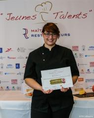 Jennifer Capelle Grandet, tout sourire, au terme de l'épreuve.