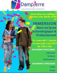 Immersion au lycée Dampierre de Valencienens