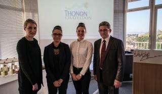 Claire Sonnet, Mélina Fauvel, Mélina Fauvel et Michel Lugnier, inspecteur général de l'Éducation...