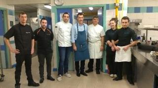 Jean-François Barberis, chef pâtissier  à l'hôtel Miramar à Théoule sur mer. Christophe Hasson et...