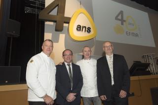 Des chefs étoilés pour fêter l'événement ! De gauche à droite, Patrick Henriroux (La Pyramide,...