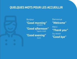 Les mots de base de l'accueil de clients britanniques