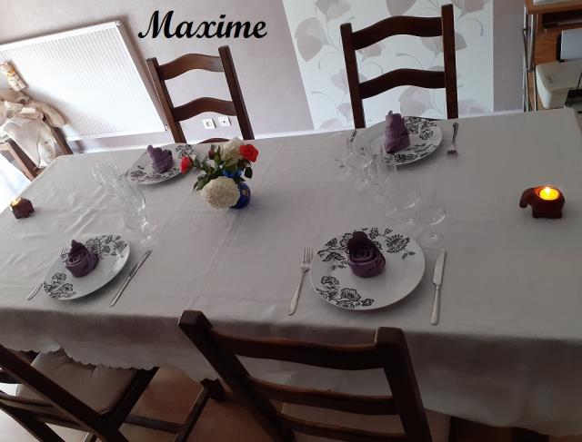 Dressage de table de Maxime