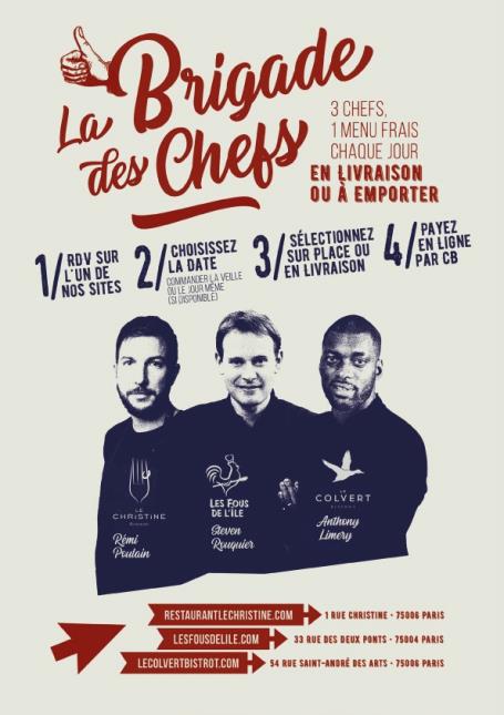 La Brigade des chefs : Rémi Poulain, Steven Rouquier et Anthony Limery.