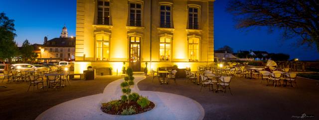 La magnifique terrasse de la Villa Vauban à Langres