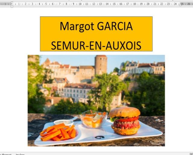 Le burger de Margot Garcia (2BAC)